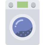 Tvättmaskin tillgängligt